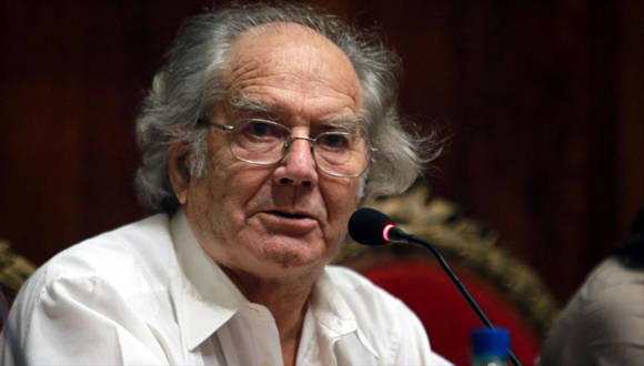 Adolfo Pérez Esquivel mereció el Premio Nobel de la Paz en 1980, por su trabajo en defensa de los Derechos Humanos en América Latina. Foto: Tomada de www.hispantv.com