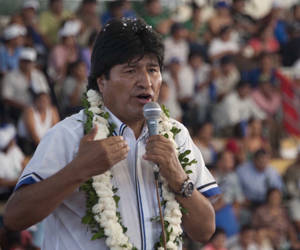 14 noviembre 2015, Santa Cruz.- El presidente Evo Morales Inaugura el Séptimo Congreso Departamental del MAS, en San Julián. (Fotos: Freddy Zarco)
