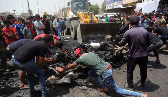 Al menos 63 civiles murieron a causa de una ola de atentados del EI en Iraq. Foto: Alalam.