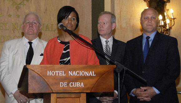 La presidenta de la Conferencia, y alcaldesa de Baltimore, Stephanie Rawlings- Blake, encabeza la visita a Cuba. Foto: Abel Rojas Barallobre/ Juventud Rebelde.