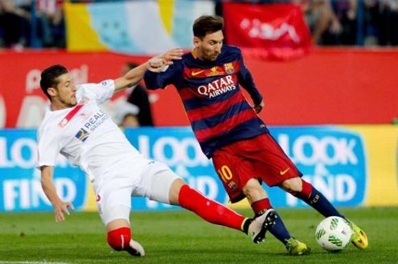 Messi guió al Barcelona al triunfo 2-0 en la Copa del Rey. Foto: EFE