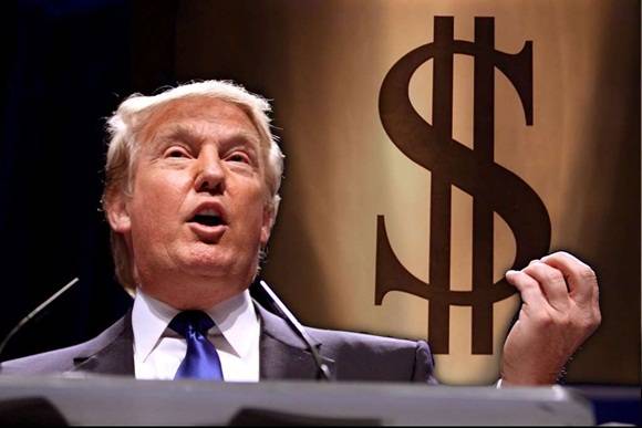 La cantidad de dinero aportada por Trump representa más de tres cuartas partes de los casi 57 millones de dólares que la campaña del empresario de los bienes raíces ha gastado en total.
