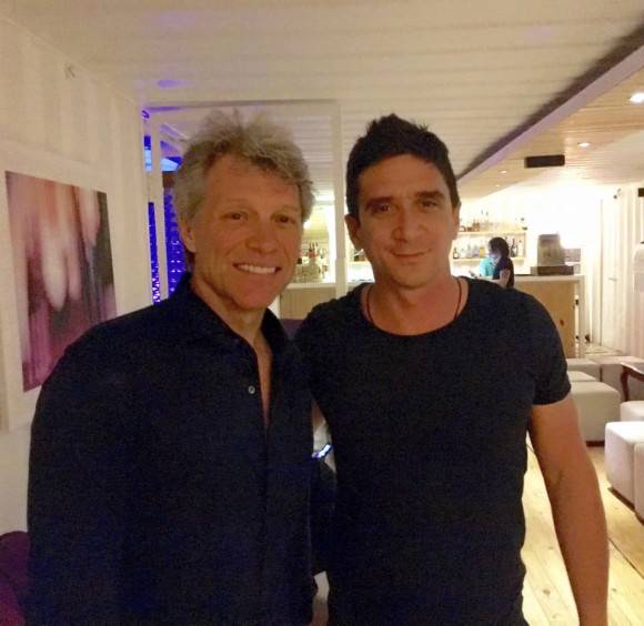 Jon Bon Jovi y David Blanco en La Habana. Foto: Sitio en Facebook de David Blanco