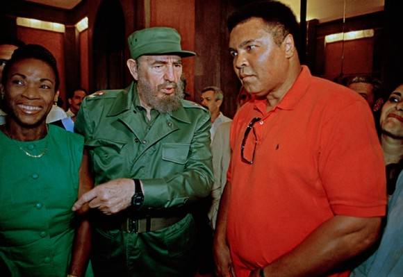Muhammad Ali y Fidel Castro en La Habana, 1996. Foto: Estudios Revolución