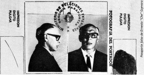 Pasaporte de Che bajo el nombre de Ramón Benítez. Foto: Archivo.