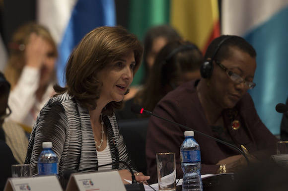 María Ángela Holguín Cuéllar, Ministra de Relaciones Exteriores de Colombia. Foto: Ismael Francisco/ Cubadebate