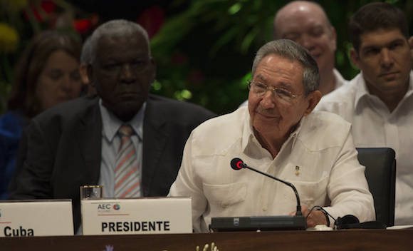 VII Cumbre de la Asociación de Estados del Caribe (AEC), en segmento oficial, desde el Palacio de la Revolución en La Habana. Foto: Ismael Francisco/ Cubadebate