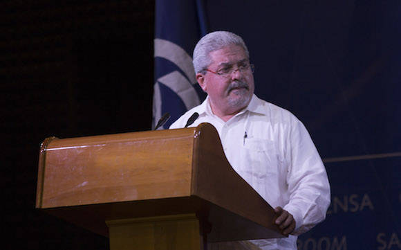 Conferencia de prensa de Manuel Aguilera y Alfonso Múnera. Foto: Ismael Francisco/ Cubadebate