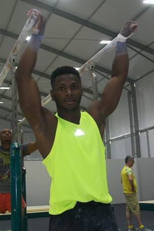 Manrique entrenando en Río. Foto: Delegación cubana