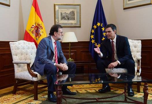 Los líderes de los partidos tradicionales españoles no llegaron a ningún acuerdo en su reunión y se vislumbra la amenaza de una tercera ronda de elecciones. Foto: EFE. 