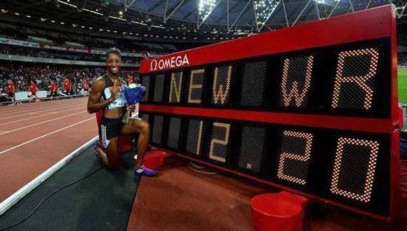 Keni Harrison superó el viejo récord de Yordanka Donkova en los 100 metros vallas. Foto: Mundo Deportivo.