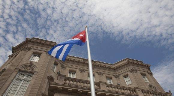 Ceremonia de reapertura de la Embajada de Cuba en Washington, el 20 de julio de 2015. Foto: Ismael Francisco/ Cubadebate
