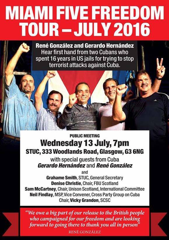 El Tour fue financiado por recaudaciones de activistas y sindicalistas británicos. Foto: Cuba Solidarity Campaing/ Facebook.