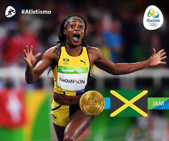 Elaine Thompson Campeona Olímpica de 100 m