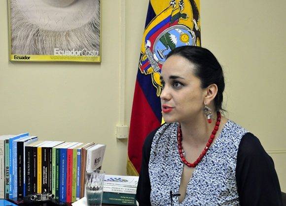 Gabriela Rivadereira, presidenta de la Asamblea Nacional de Ecuador Foto: Roberto Garaycoa/ Cubadebate.