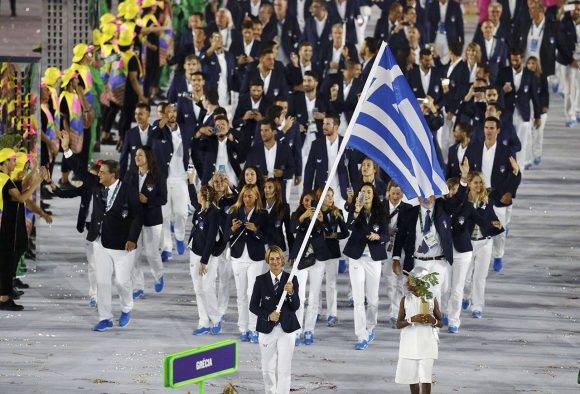 Grecia encabezó como siempre el desfile de las delegaciones. Foto: REuters