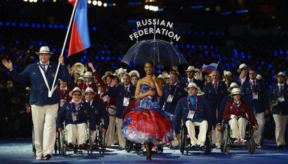 Delegación de Rusia en los Juegos Paralímpicos de Londres 2012. Foto: Getty Images.