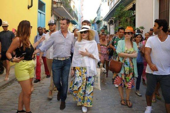 Madonna vino a La Habana para festejar su 58 cumpleaños. En 2016 hubo una lluvia de famosos en Cuba. Foto: Twitter