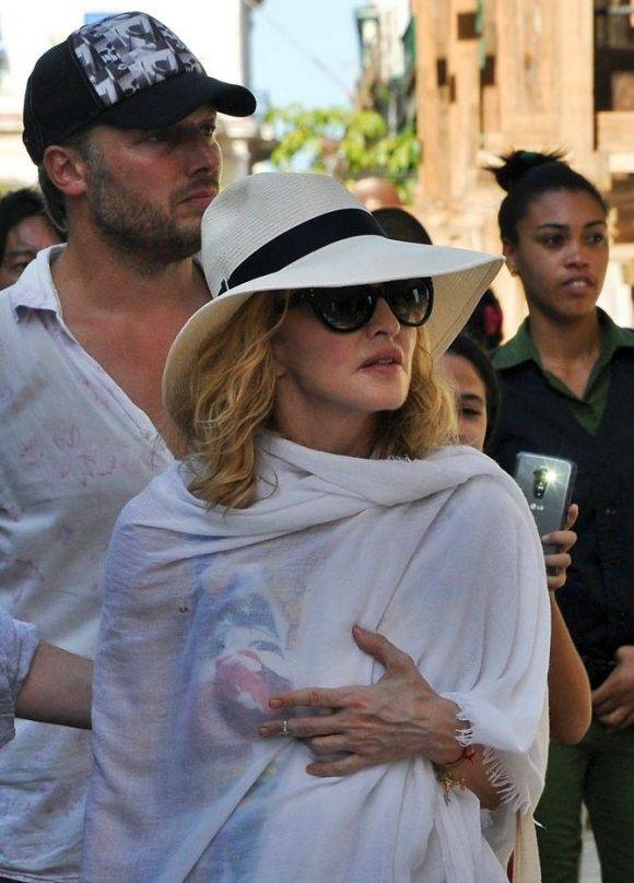Madonna en La Habana Vieja. Foto: Twitter