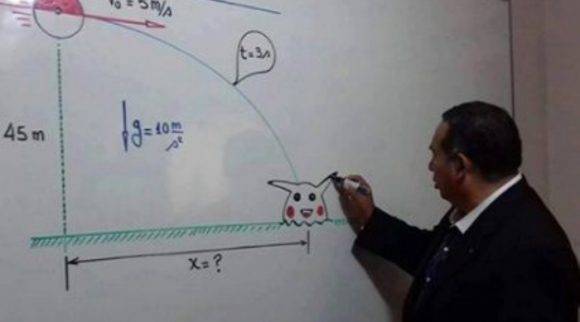 El profesor Walter Lauro Pérez cautiva a miles de cibernautas en Facebook y YouTube, por colocar pokémones en sus clases de Física. Foto: El Comercio