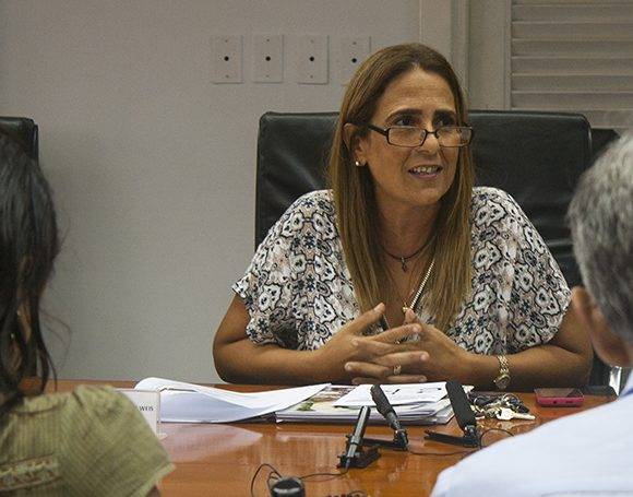 Meisi Bolaños, viceministra del Ministerio de Finanzas y Precios. Foto: José Raúl Concepción/ Cubadebate.