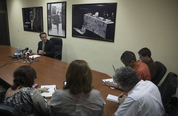 Gustavo Machín, subdirector general de EEUU de la Cancillería cubana. Foto: Ismael Francisco/ Cubadebate