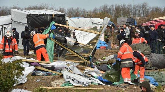 Esta escena tuvo lugar en febrero pasado en el propio campamento. Foto: AFP.