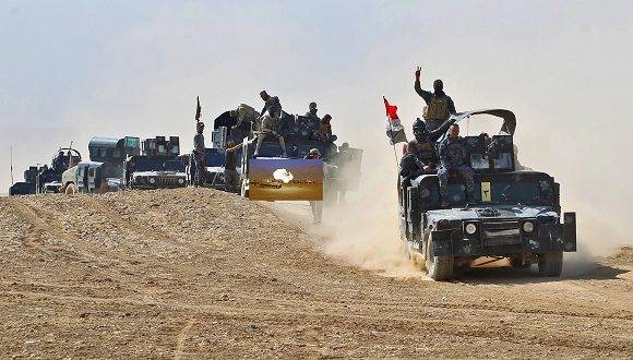 Fuerzas iraquíes, en su ruta a Mosul. Foto: Agencia.