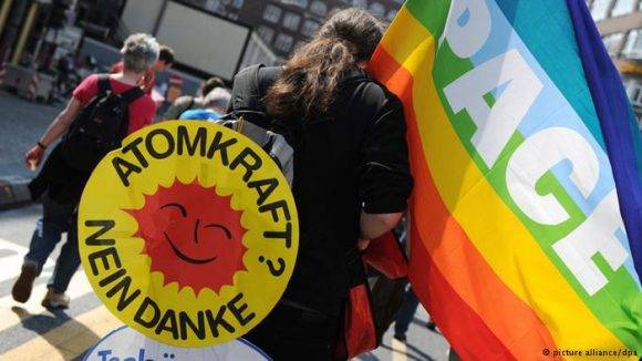Manifestaciones por la paz en Alemania. Foto: DPA.