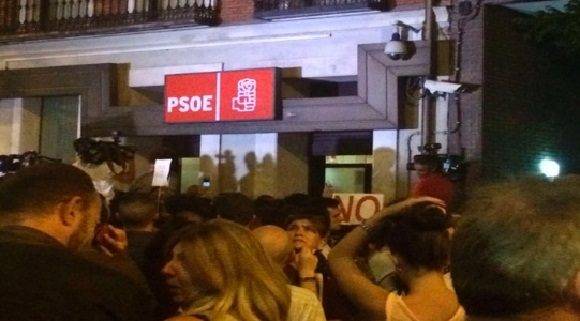 protestas,PSOE