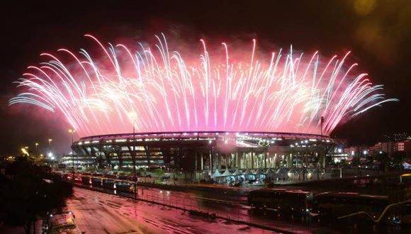 El Estadio de Maracaná durante la ceremonia de clausura de los Juegos Olímpicos de Río 2016. Foto: Reuters