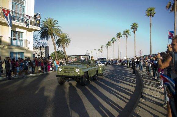 Caravana de la Libertad en el Centro Histórico de La Habana, Fotos: Alexis Rodríguez Habana Radio