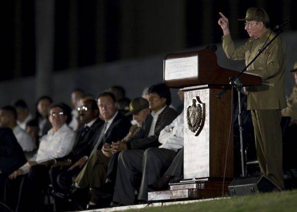 Raúl Castro Ruz en la Plaza de la Revolución. Foto: Ladyrene Pérez/ Cubadebate