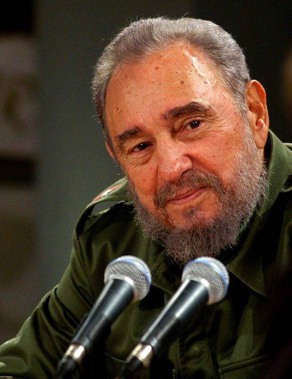 Fidel Castro en la Mesa Redonda. Foto: Ismael Francisco/ Cubadebate