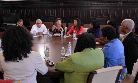 Congresistas del Black Caucus de EE.UU intercambian con la Comisión de Relaciones Internacionales de la Asambblea Nacional