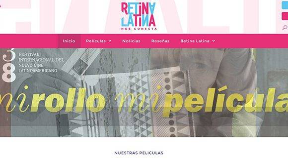 Captura de pantalla del sitio de Retina Latina.