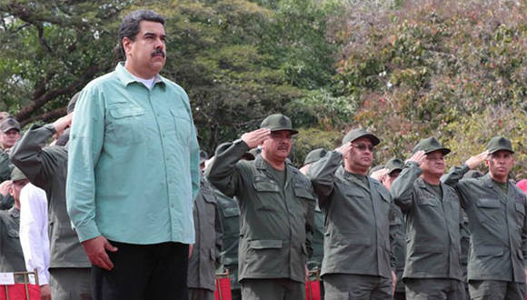 El presidente de la República, Nicolás Maduro, exhortó este miércoles a la Fuerza Armada Nacional Bolivariana (FANB) a desarrollar un mecanismo de inteligencia. Foto: Prensa Presidencial. 