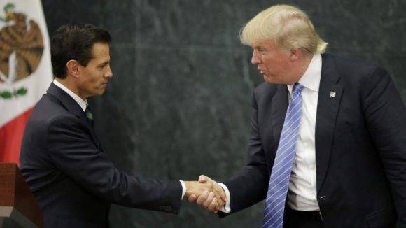 Enrique Peña Nieto y Donald Trump. Foto tomada de Expansión.