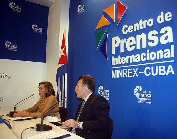 La conferencia de prensa tuvo lugar en el Centro de Prensa Internacional, en La Habana. Foto: José Raúl Concepción/ Cubadebate. 