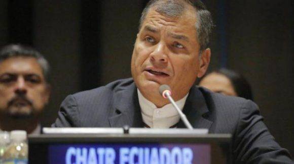 Rafael Correa. Foto tomada de Entorno Inteligente.