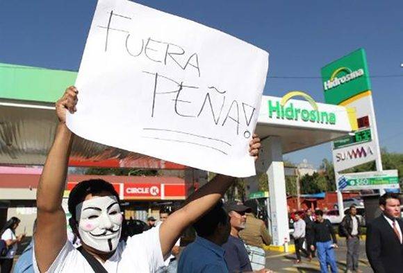 Protestas en México por gasolinazo y contra la gestión del presidente Enrique Peña Niweto Foto: EFE.