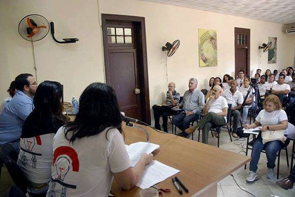 II Encuentro de Jóvenes Periodistas contó con la presencia del vicepresidente cubano Miguel Díaz-Canel. Foto: Yoandry Ávila/ Cuba Periodistas.  