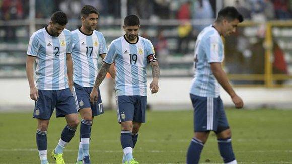 Argentina marcha quinta (puesto de repechaje) en la clasificación sudamericana. Foto: Juan Mabromata/ AFP.