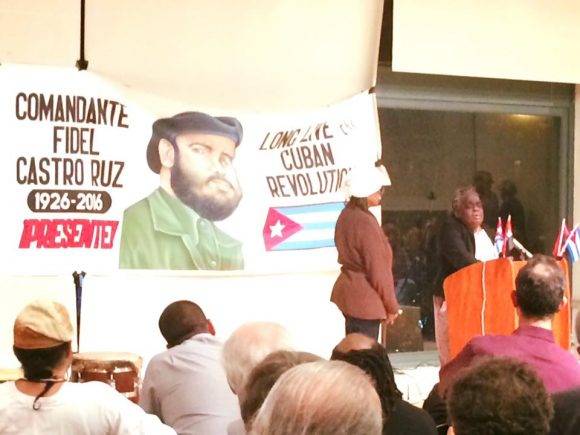 Encuentro de Solidaridad con Cuba en Nueva York. Foto: Página de Facebook de Helen Yaffe