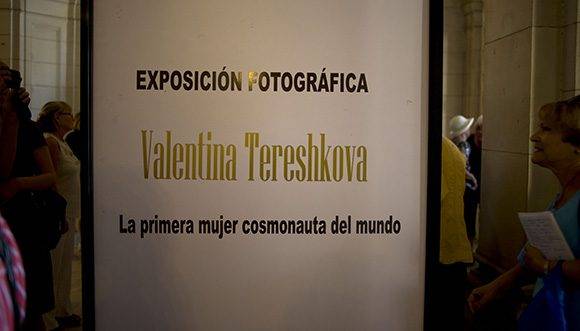 Inaugurada Exposición Fotográfica de Valentina Tereshkova, primera mujer cosmonauta del mundo. Foto: Ismael Francisco/Cubadebate.