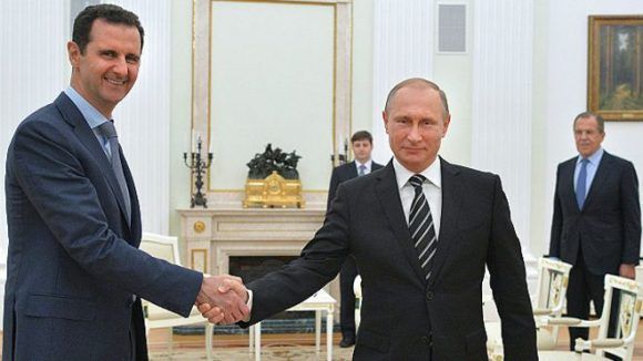 Al-Assad y Putin. Foto: Archivo.