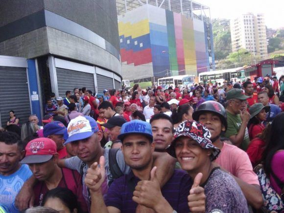 Alegría revolucionaria en Caracas