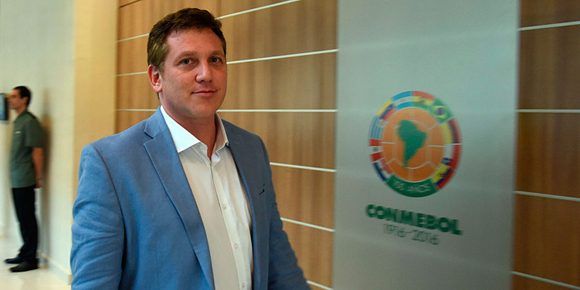 Alejandro Domínguez, actual presidente de la Confederación Sudamericana de Fútbol (Conmebol). Foto: AFP.