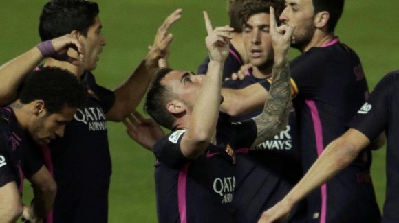 Paco Alcácer, autor del segundo gol del Barça en Granada. Foto: Pepe Marin/ Reuters.