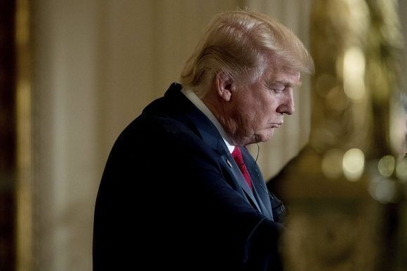 El presidente de EEUU, Donald Trump cumple cien días en el gobierno. Foto AP.